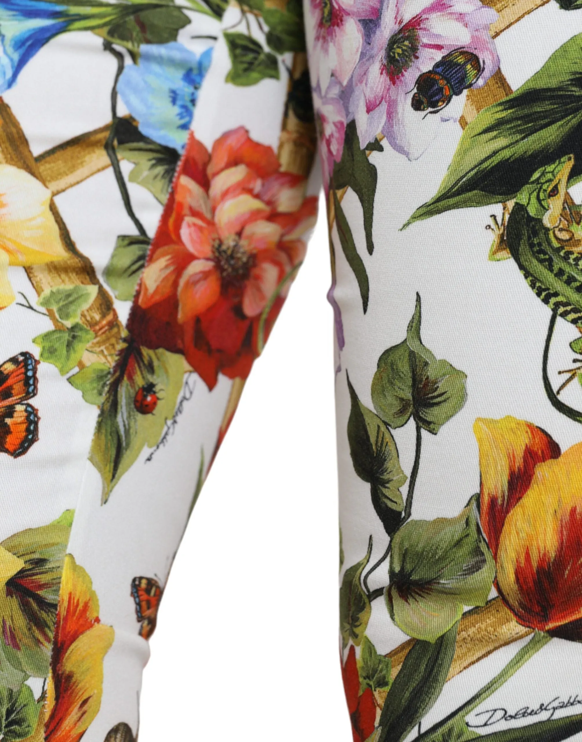 Floral High Waist Cropped Fashion Pants sold by Louxly product image thumbnail 4