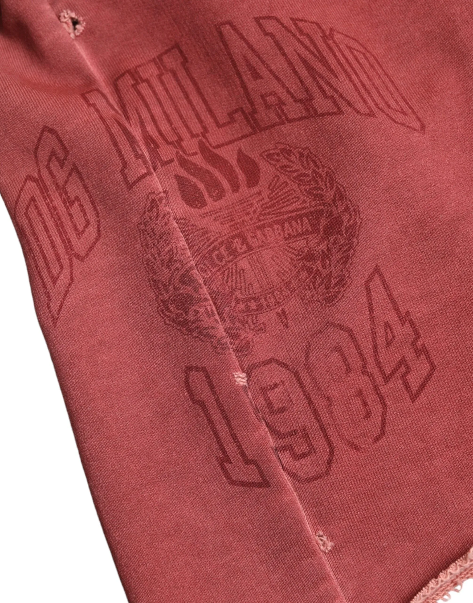 Chic Maroon High-Waist Designer Sweatshorts sold by Louxly product image thumbnail 5