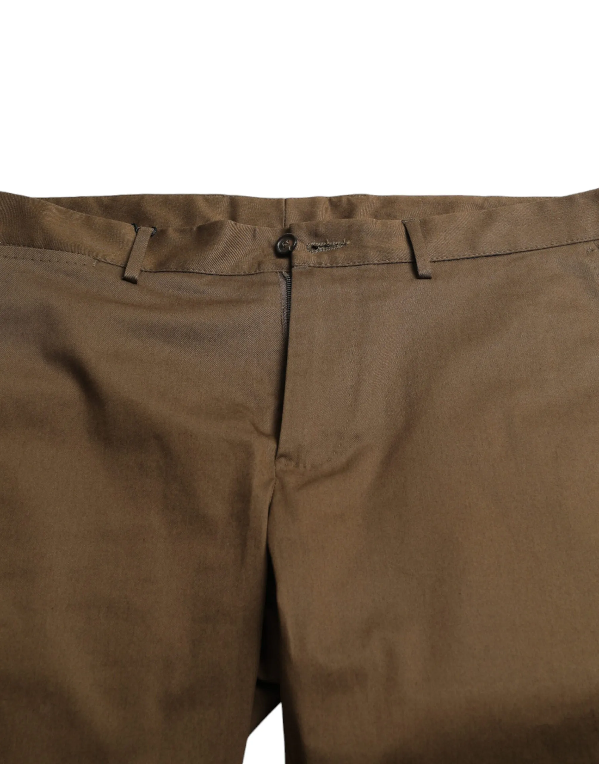 Chic Brown Bermuda Shorts with Logo Detail sold by Louxly product image thumbnail 3