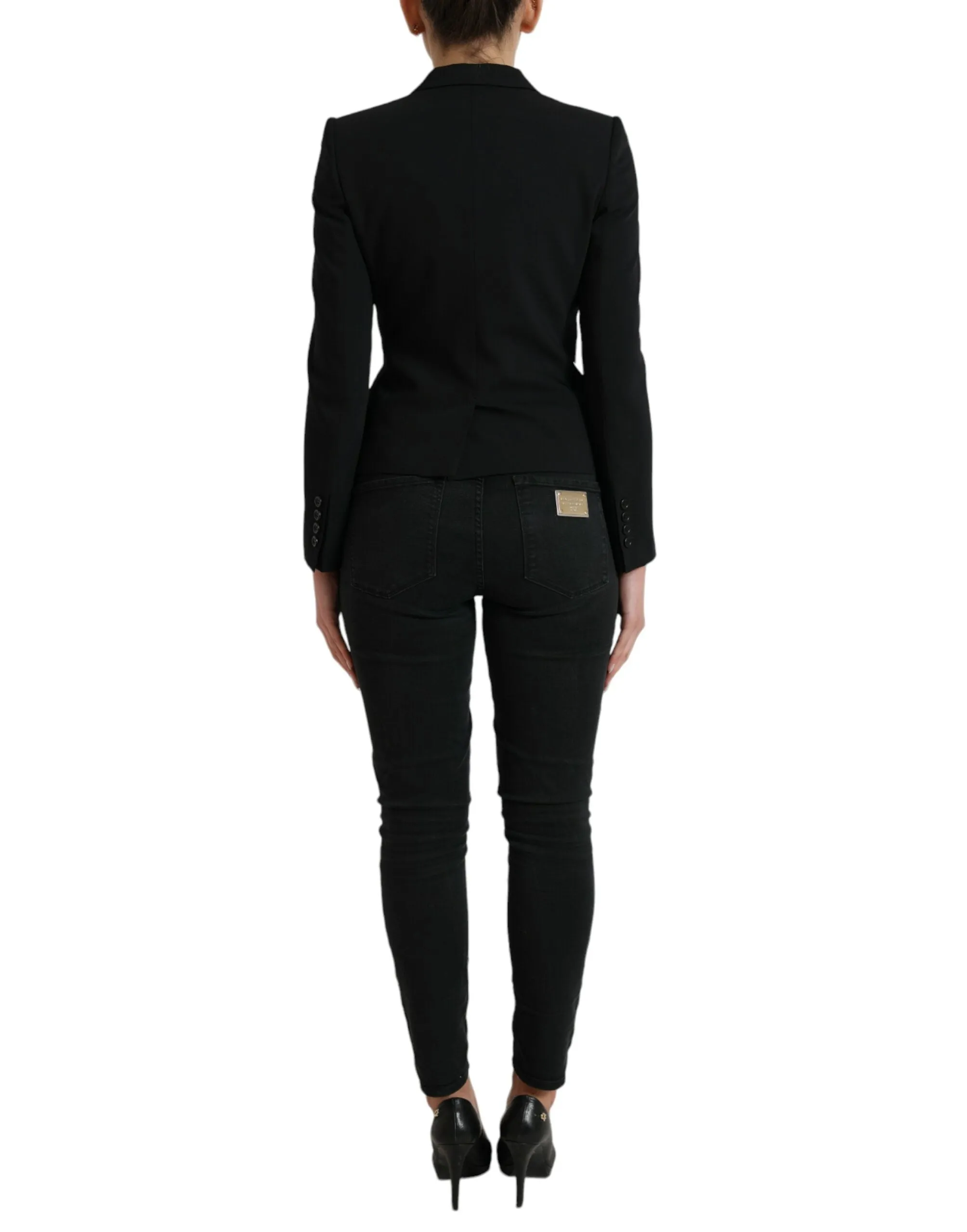 Chic Wool Blend Peak Lapel Blazer sold by Louxly product image thumbnail 3