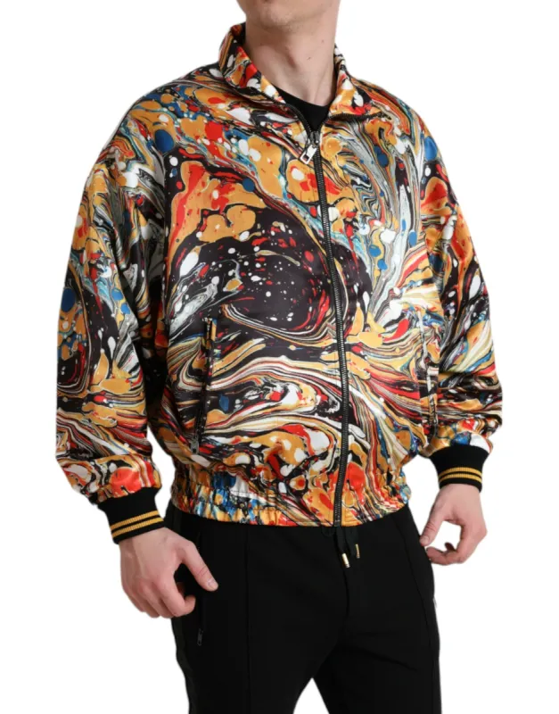 Colorful Abstract Bomber Jacket sold by Louxly