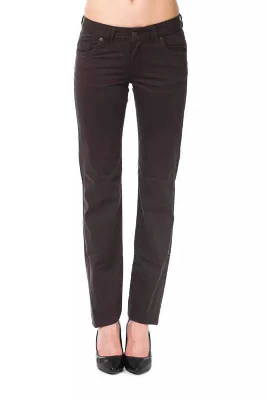 Brown Cotton Women Pants sold by Louxly