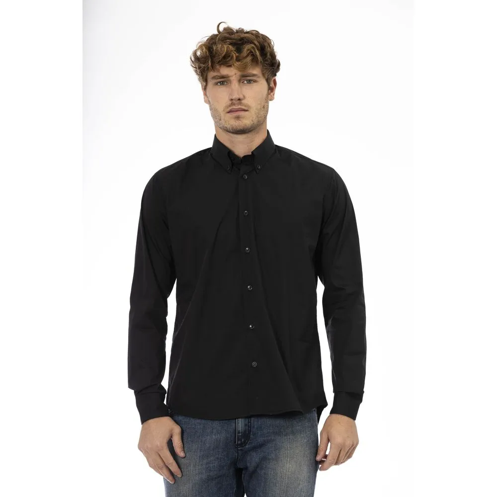 Black Cotton Men Shirt sold by Louxly