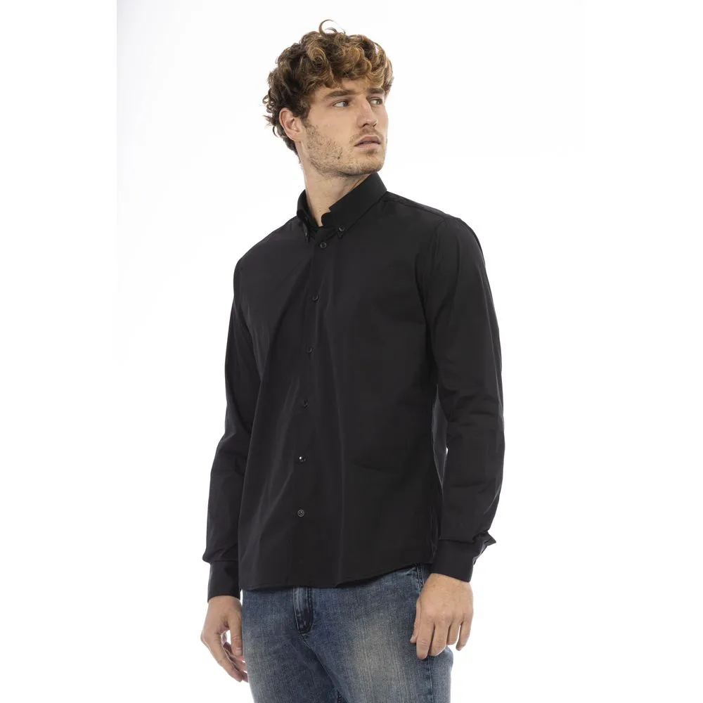 Black Cotton Men Shirt sold by Louxly product image thumbnail 2