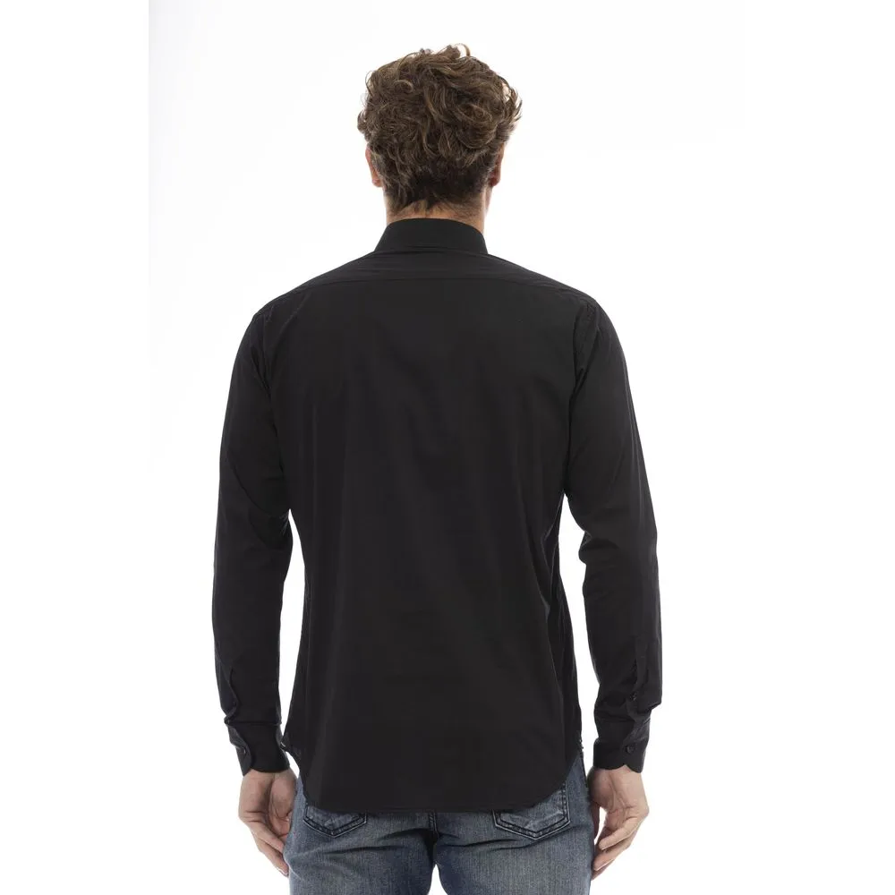 Black Cotton Men Shirt sold by Louxly product image thumbnail 3