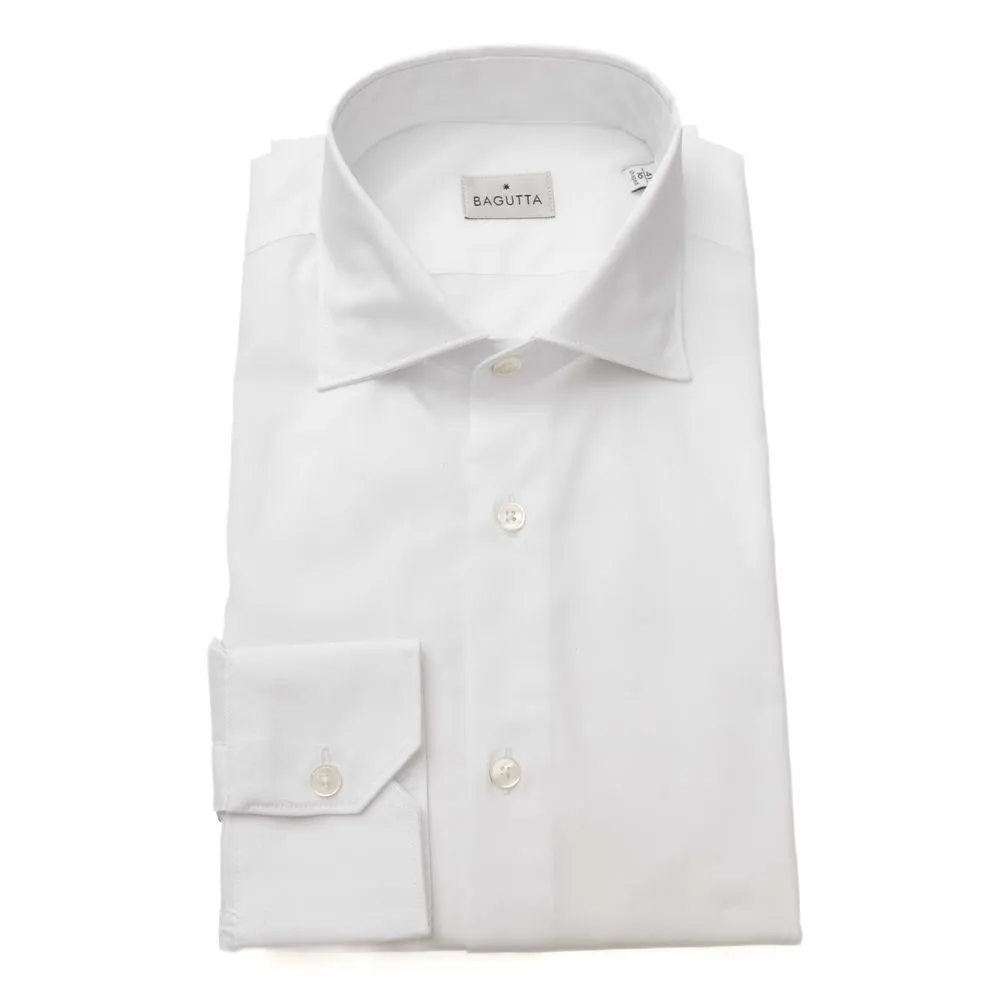 White Cotton Men Shirt sold by Louxly