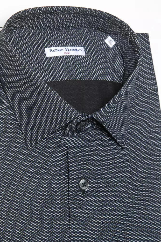 Black Cotton Men Shirt sold by Louxly product image thumbnail 2