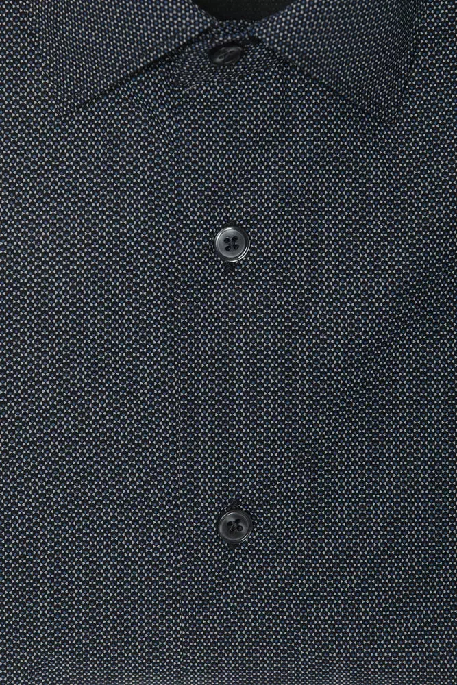 Black Cotton Men Shirt sold by Louxly product image thumbnail 3