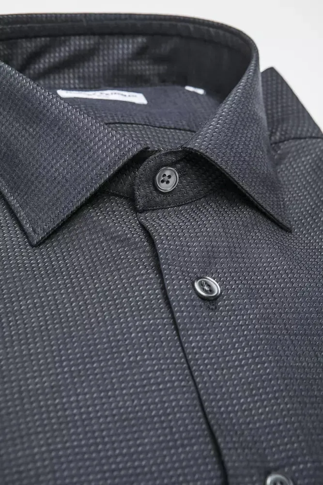 Black Cotton Men Shirt sold by Louxly product image thumbnail 2