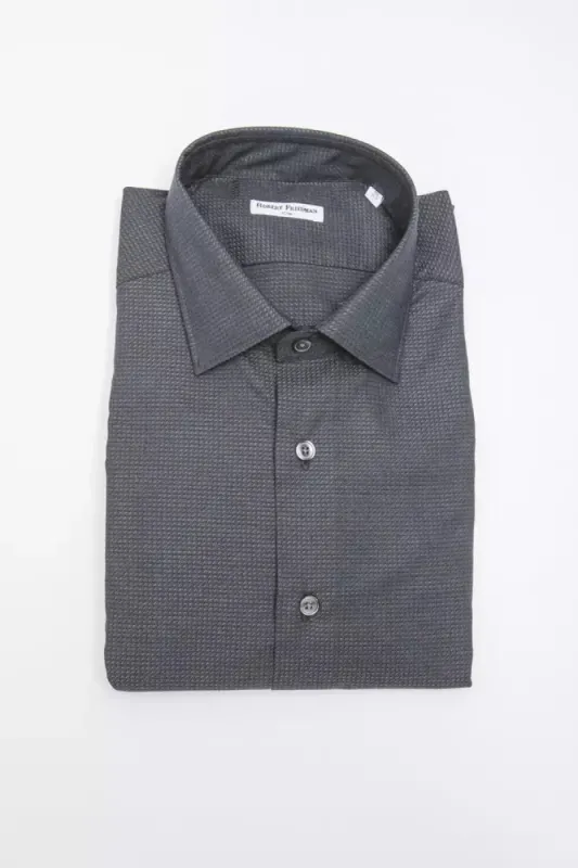 Black Cotton Men Shirt sold by Louxly