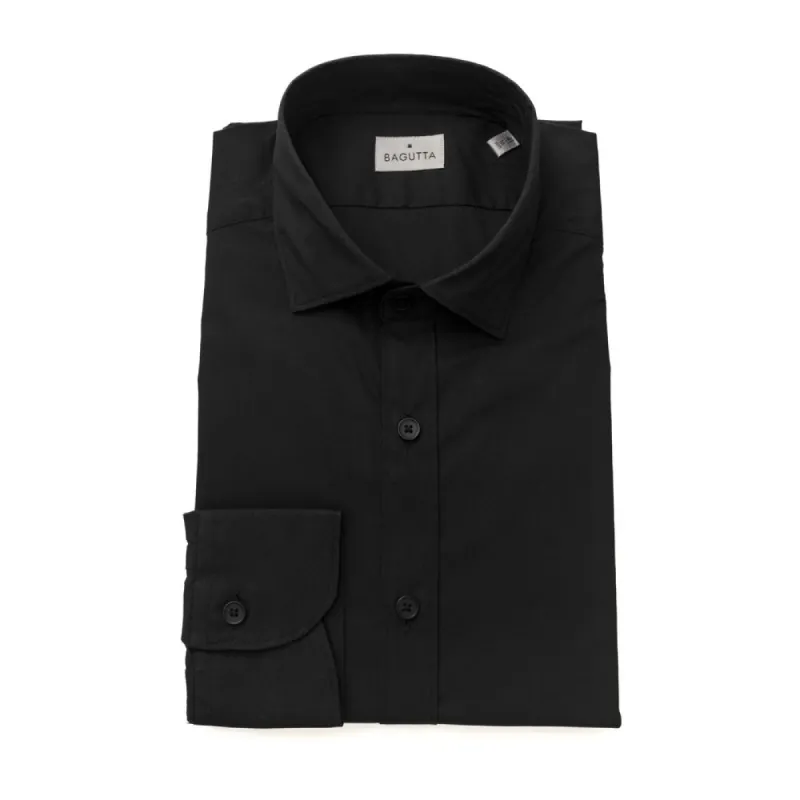 Black Cotton Men Shirt sold by Louxly