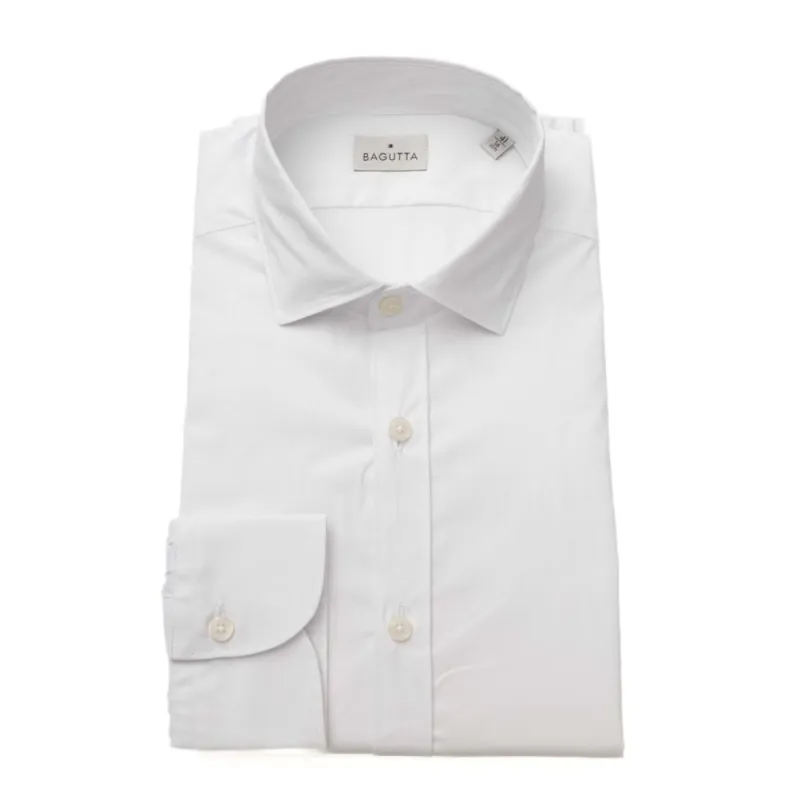 White Cotton Men Shirt sold by Louxly