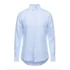 Elegant Light Blue Linen Shirt sold by Louxly