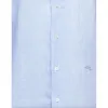 Elegant Light Blue Linen Shirt sold by Louxly