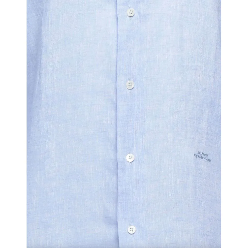 Elegant Light Blue Linen Shirt sold by Louxly product image thumbnail 2