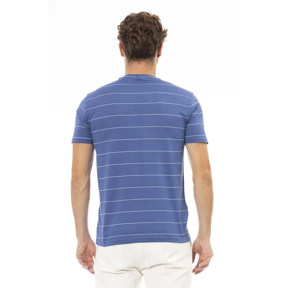 Blue Cotton Men T-Shirt sold by Louxly product image thumbnail 3