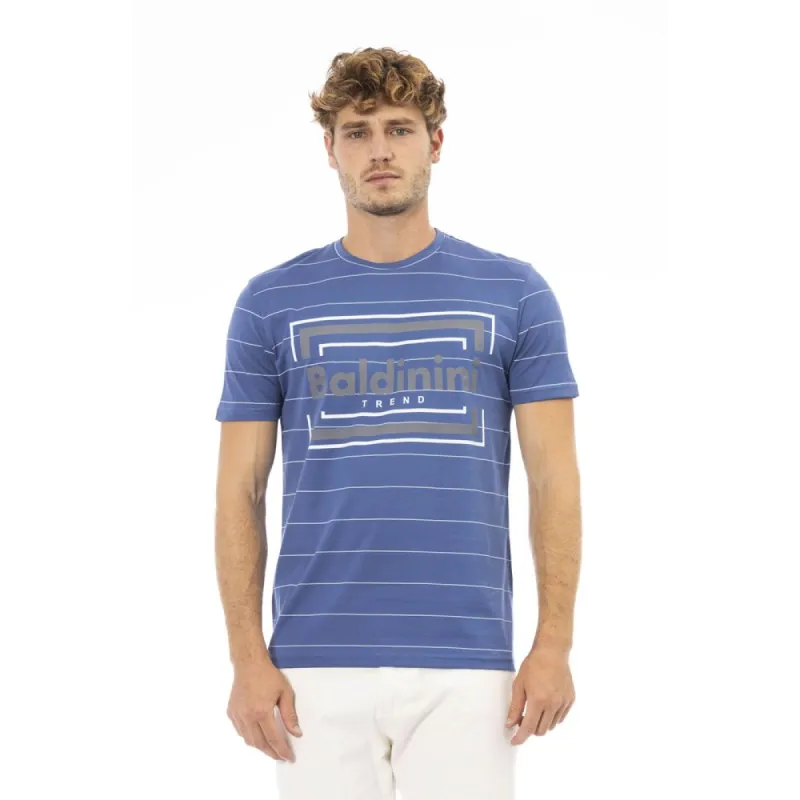 Blue Cotton Men T-Shirt sold by Louxly
