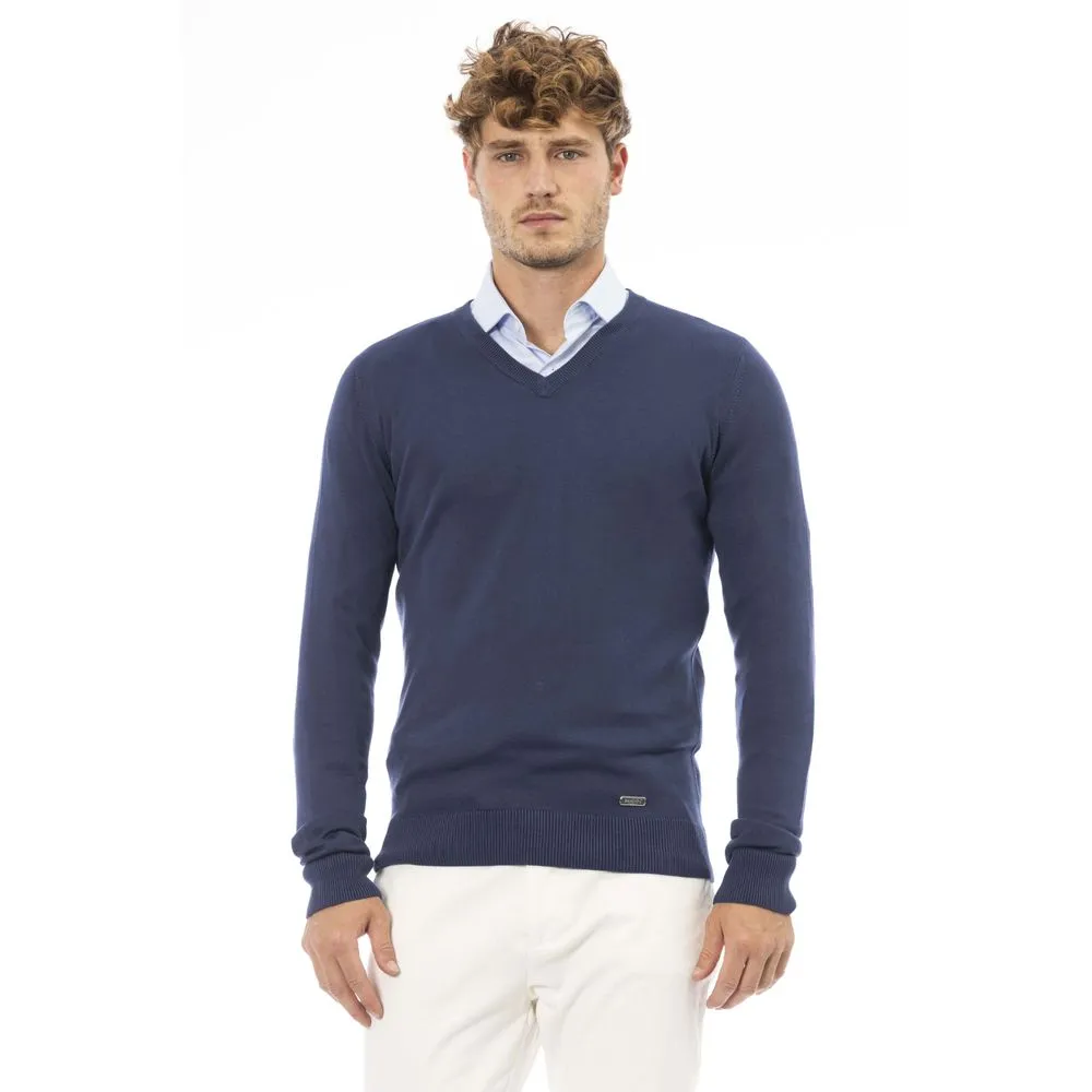 Blue Modal Men Sweater sold by Louxly