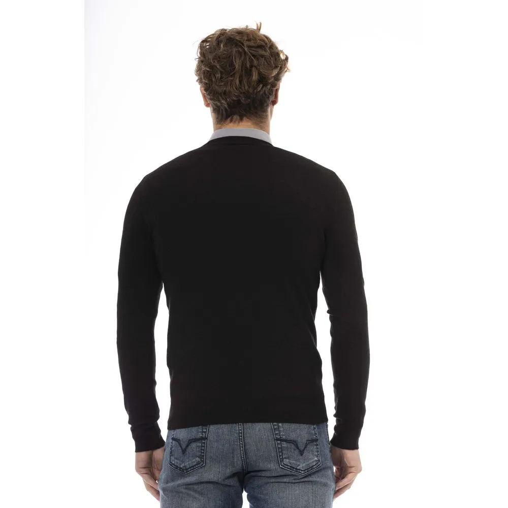 Black Wool Men Sweater sold by Louxly product image thumbnail 3