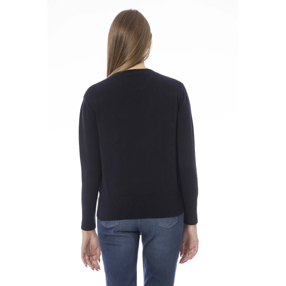 Blue Wool Women Sweater sold by Louxly product image thumbnail 3
