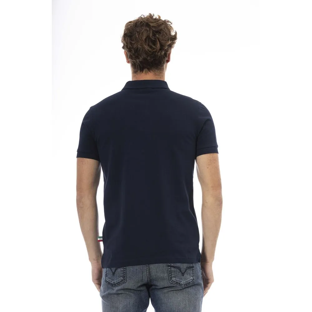 Blue Cotton Men Polo sold by Louxly product image thumbnail 3