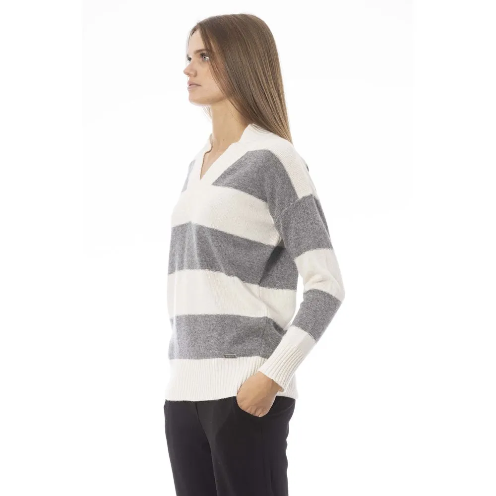 Gray Wool Women Sweater sold by Louxly product image thumbnail 2