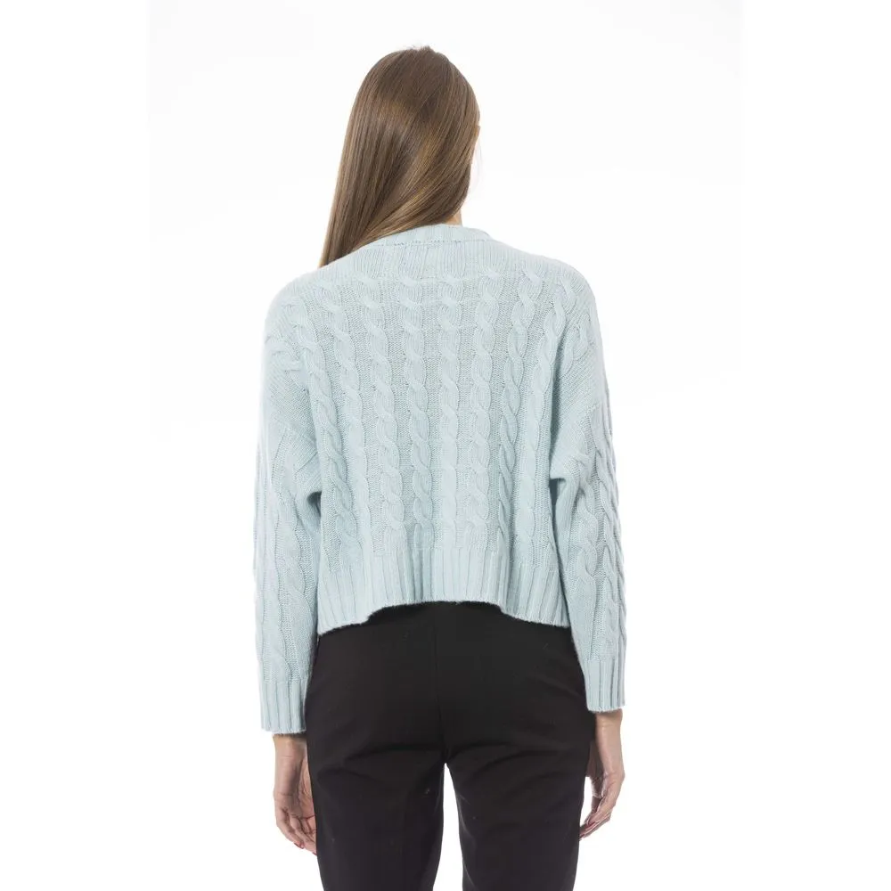 Light Blue Wool Women Sweater sold by Louxly product image thumbnail 3