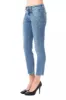 Light Blue Cotton Women Jeans sold by Louxly
