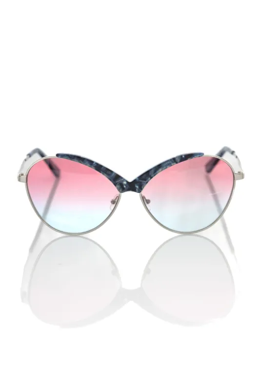 Blue Metallic Women Sunglasses sold by Louxly