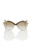 Beige Metallic Women Sunglass sold by Louxly