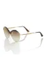 Beige Metallic Women Sunglass sold by Louxly