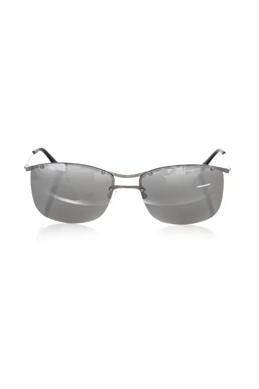 Silver Metallic Men Sunglass sold by Louxly