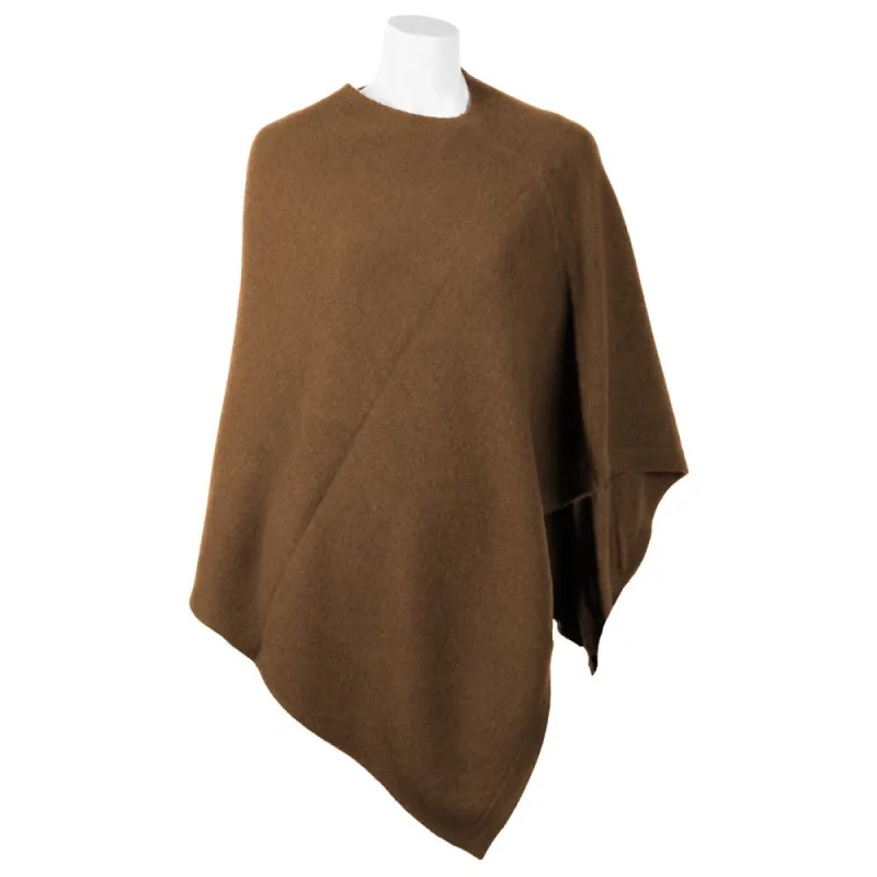 Elegant Cashmere V-Neck Poncho sold by Louxly
