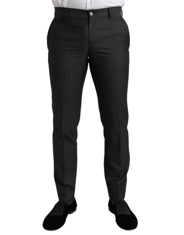 Elegant Dark Grey Skinny Dress Pants sold by Louxly