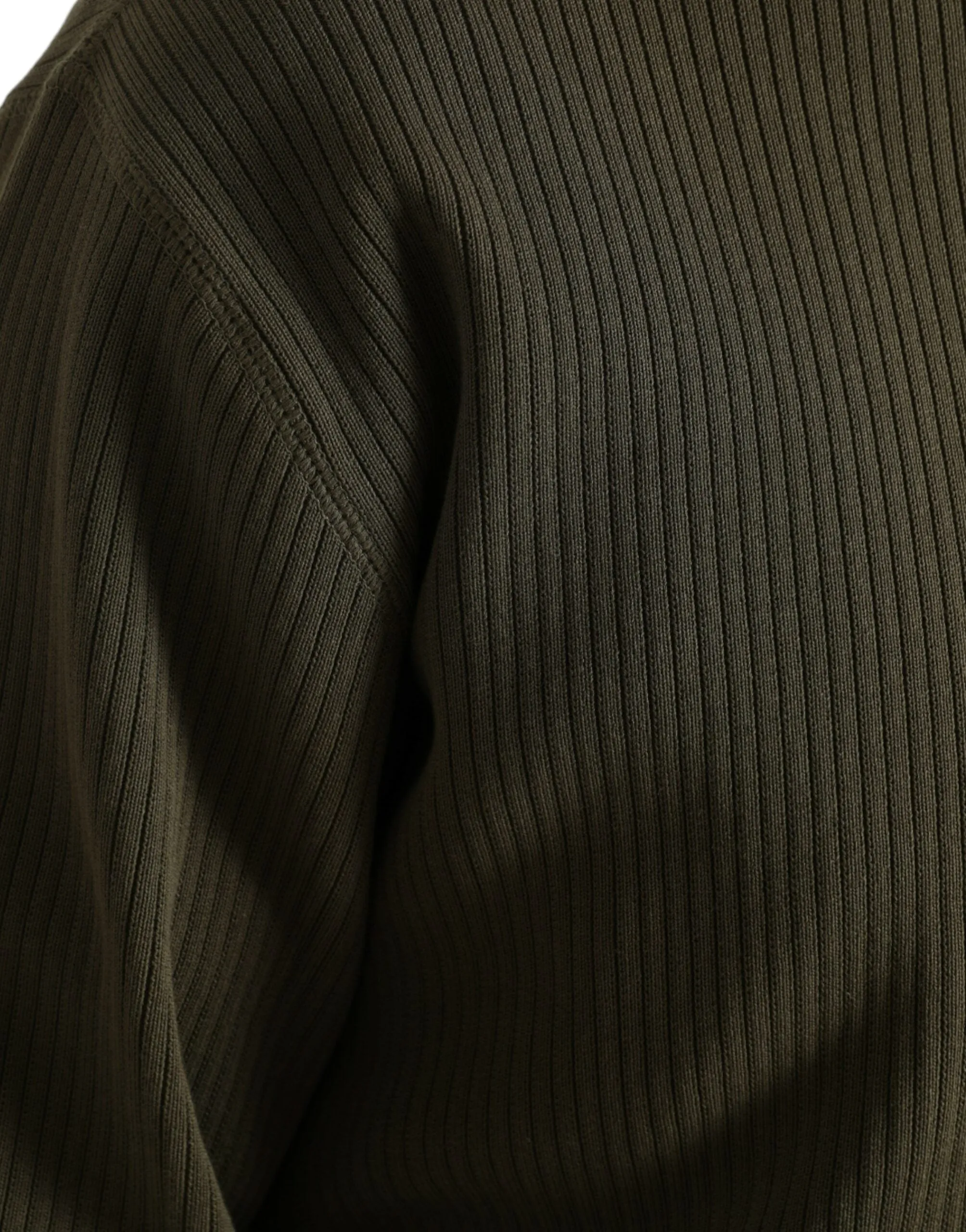 Elegant Green Crew Neck Cotton Sweater sold by Louxly product image thumbnail 5