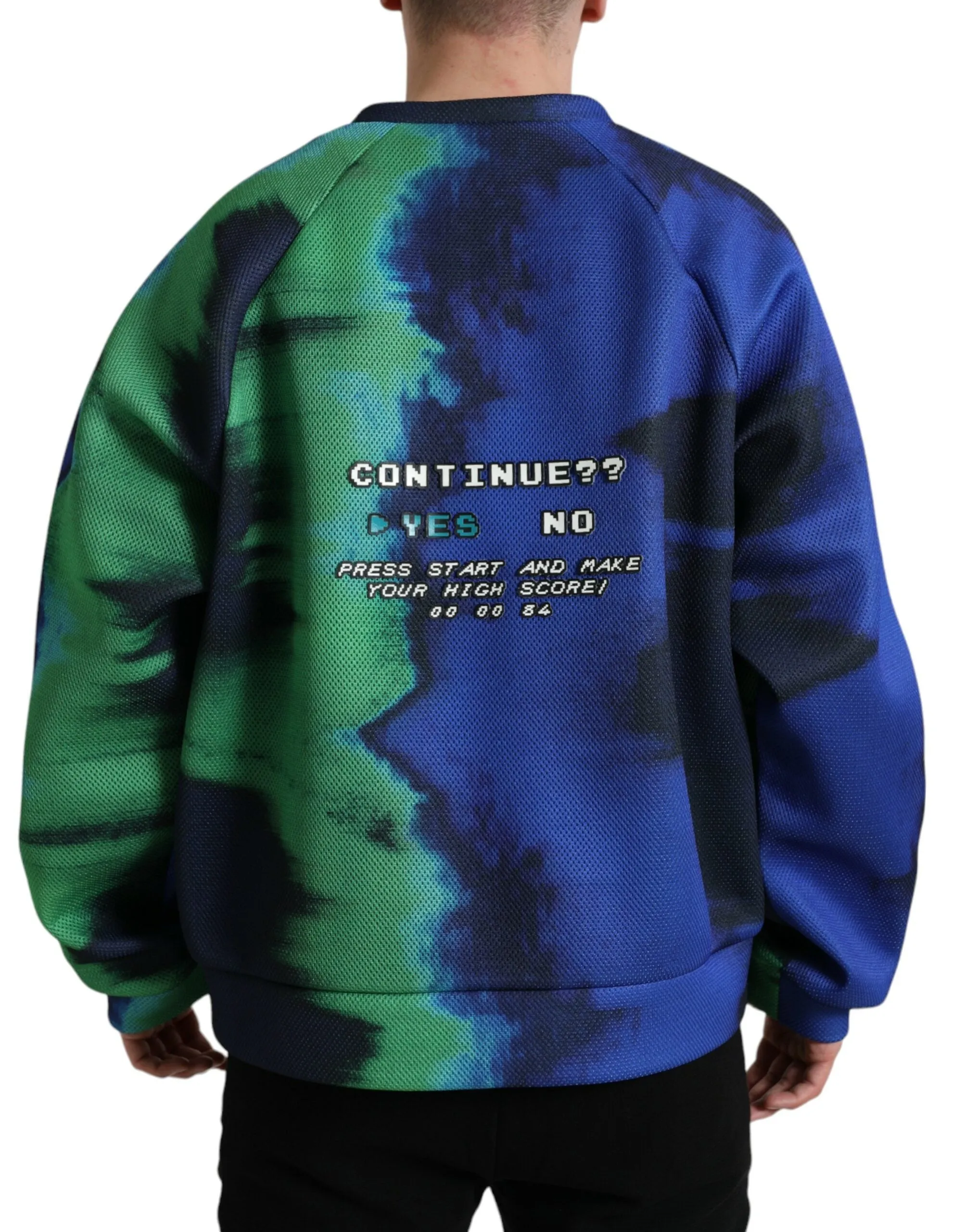 Multicolor Graphic Crew Neck Pullover Sweater sold by Louxly product image thumbnail 3