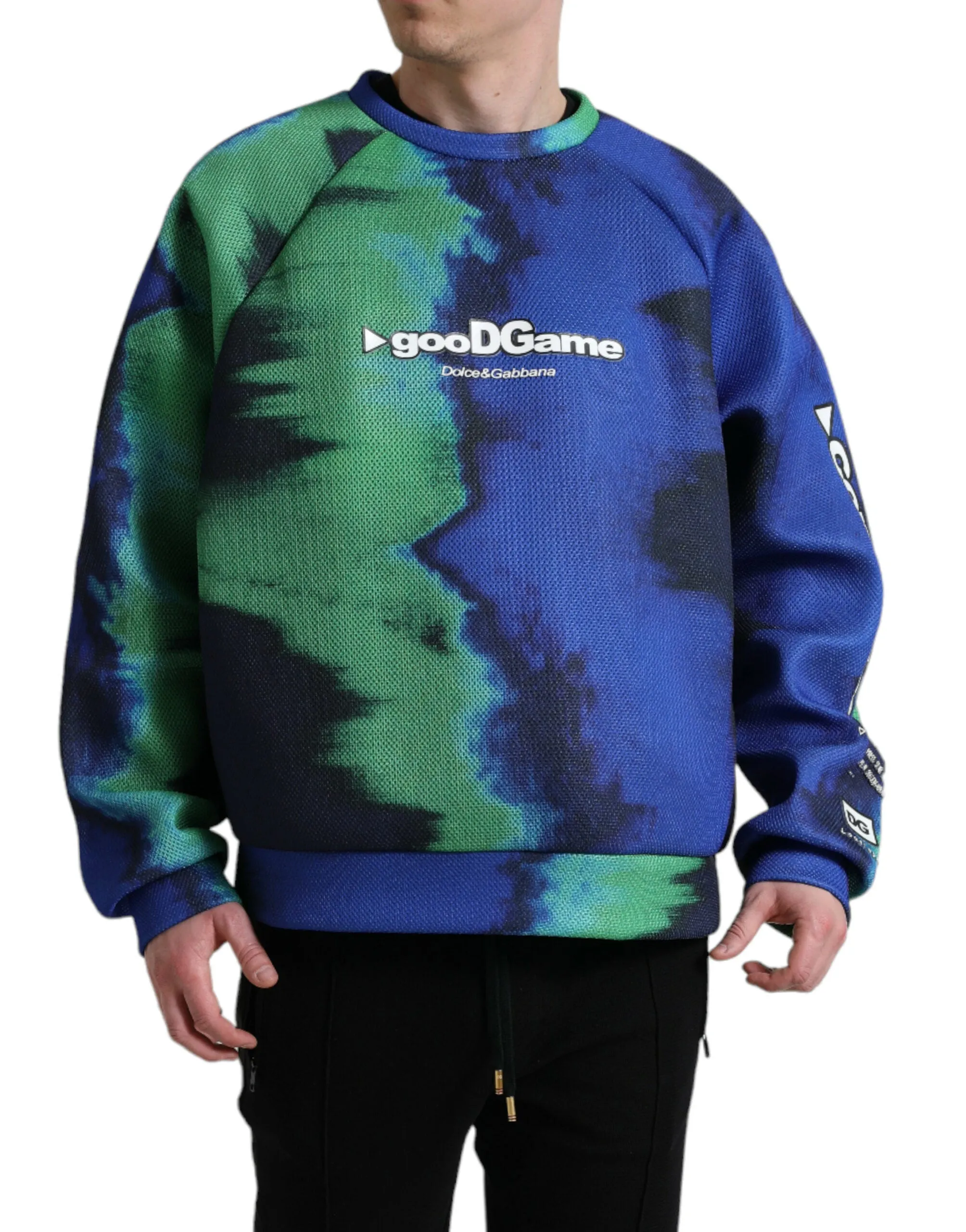 Multicolor Graphic Crew Neck Pullover Sweater sold by Louxly