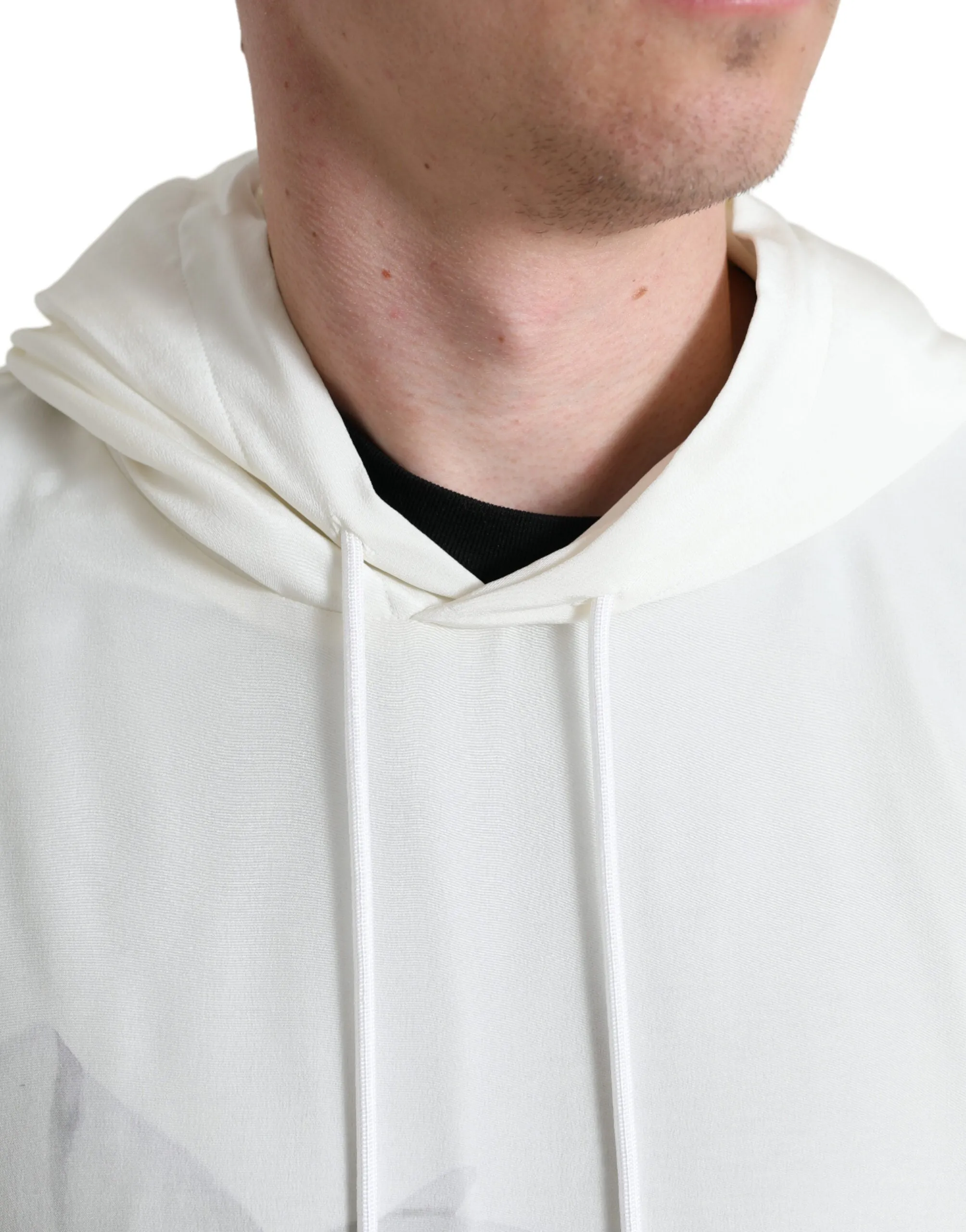 Elegant Floral Silk Hooded Pullover sold by Louxly product image thumbnail 4