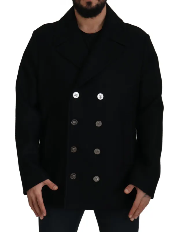 Elegant Double Breasted Wool Overcoat sold by Louxly