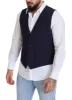 Elegant Dark Blue Formal Dress Vest sold by Louxly