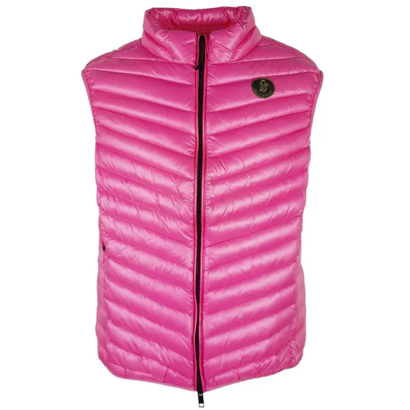 Chic Pink Nylon Down Vest for Her sold by Louxly