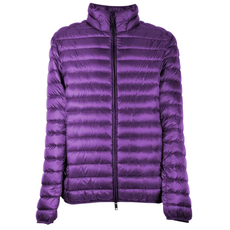 Chic Purple Nylon Down Jacket sold by Louxly
