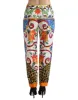 Majolica Print Tapered Cotton Pants sold by Louxly