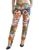 Majolica Print Tapered Cotton Pants sold by Louxly