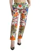 Majolica Print Tapered Cotton Pants sold by Louxly