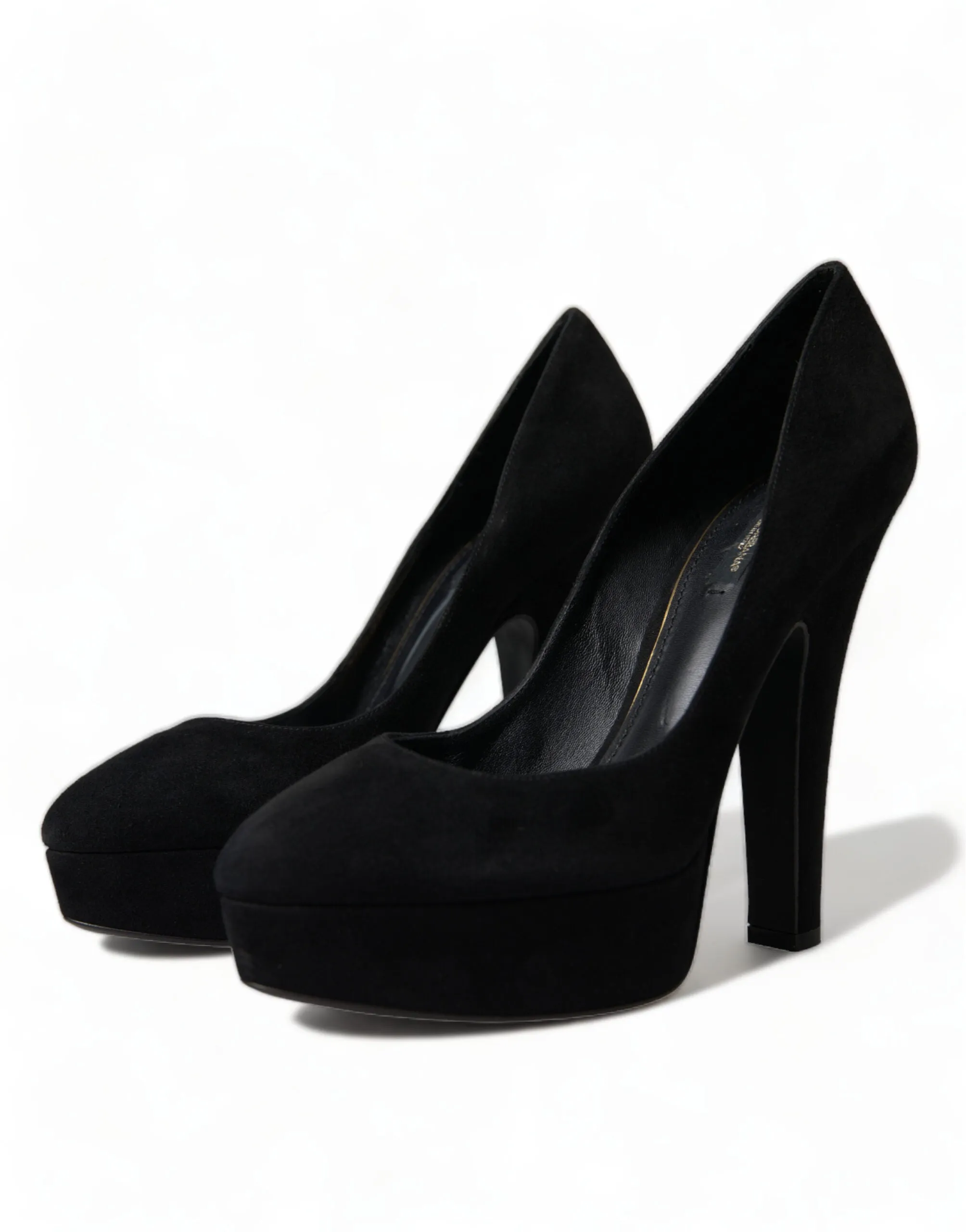 Black Suede Heeled Pumps Sophistication sold by Louxly product image thumbnail 3