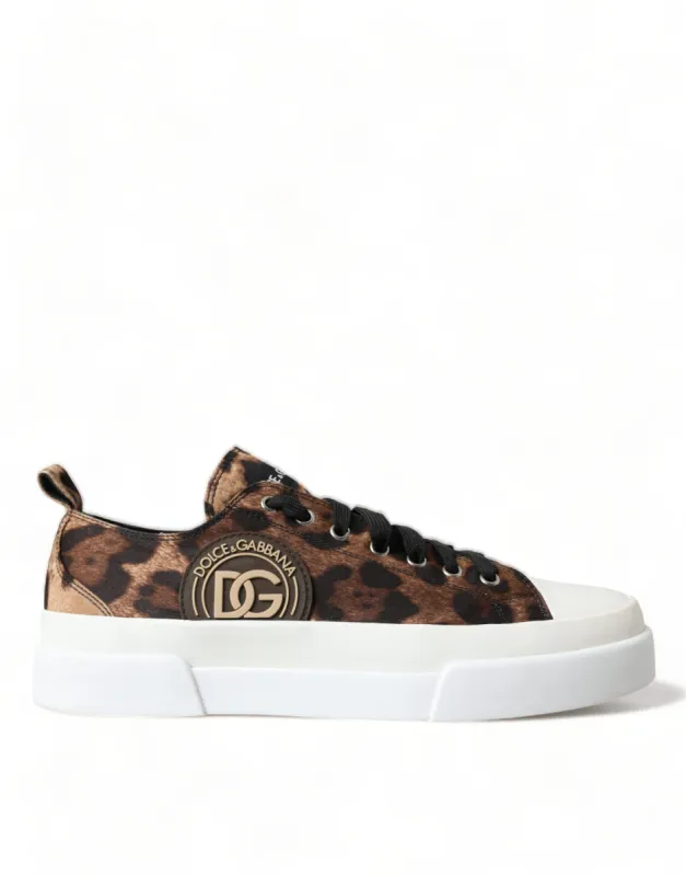 Elegant Leopard Print Casual Sneakers sold by Louxly