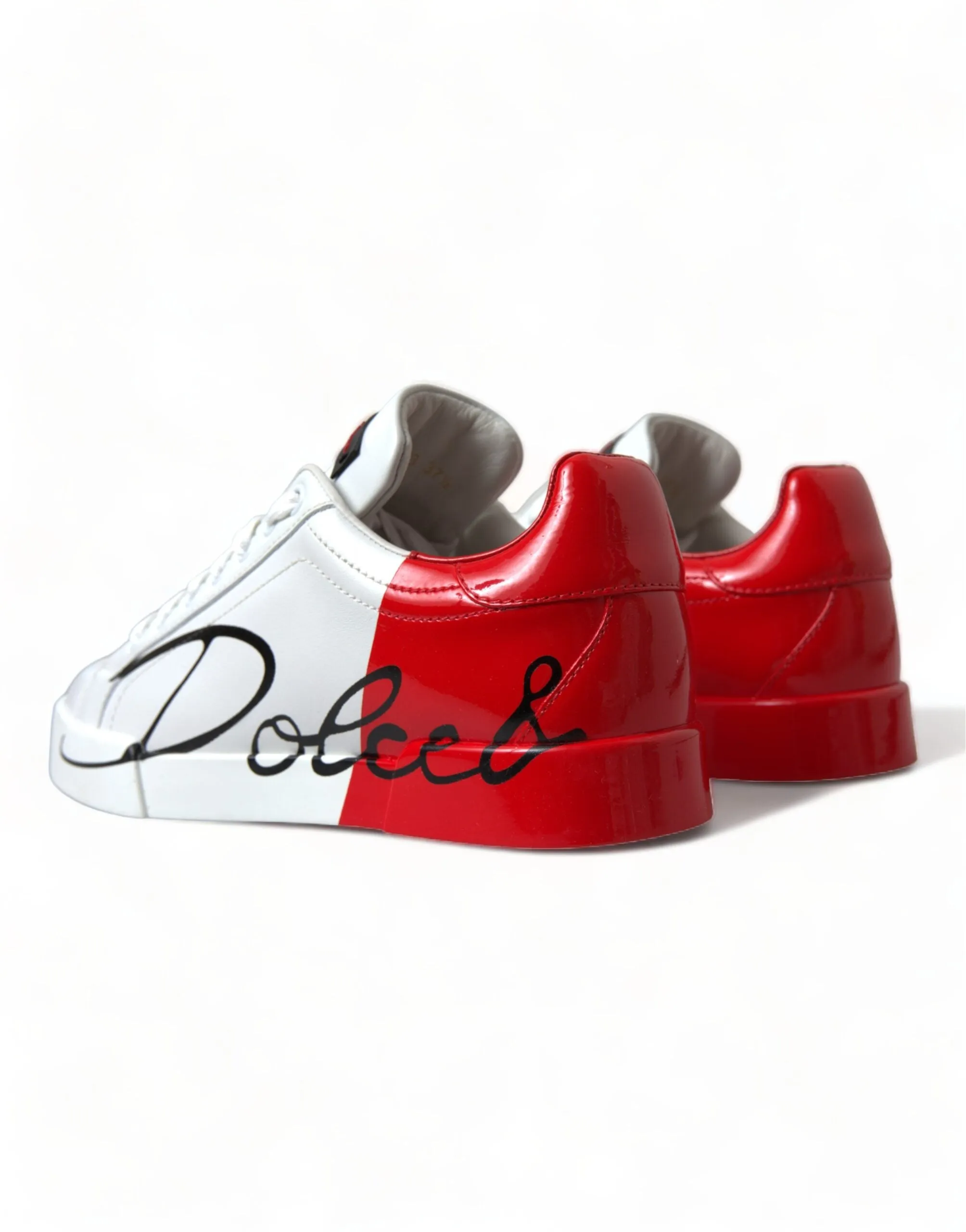Elegant White Leather Portofino Sneakers sold by Louxly product image thumbnail 5