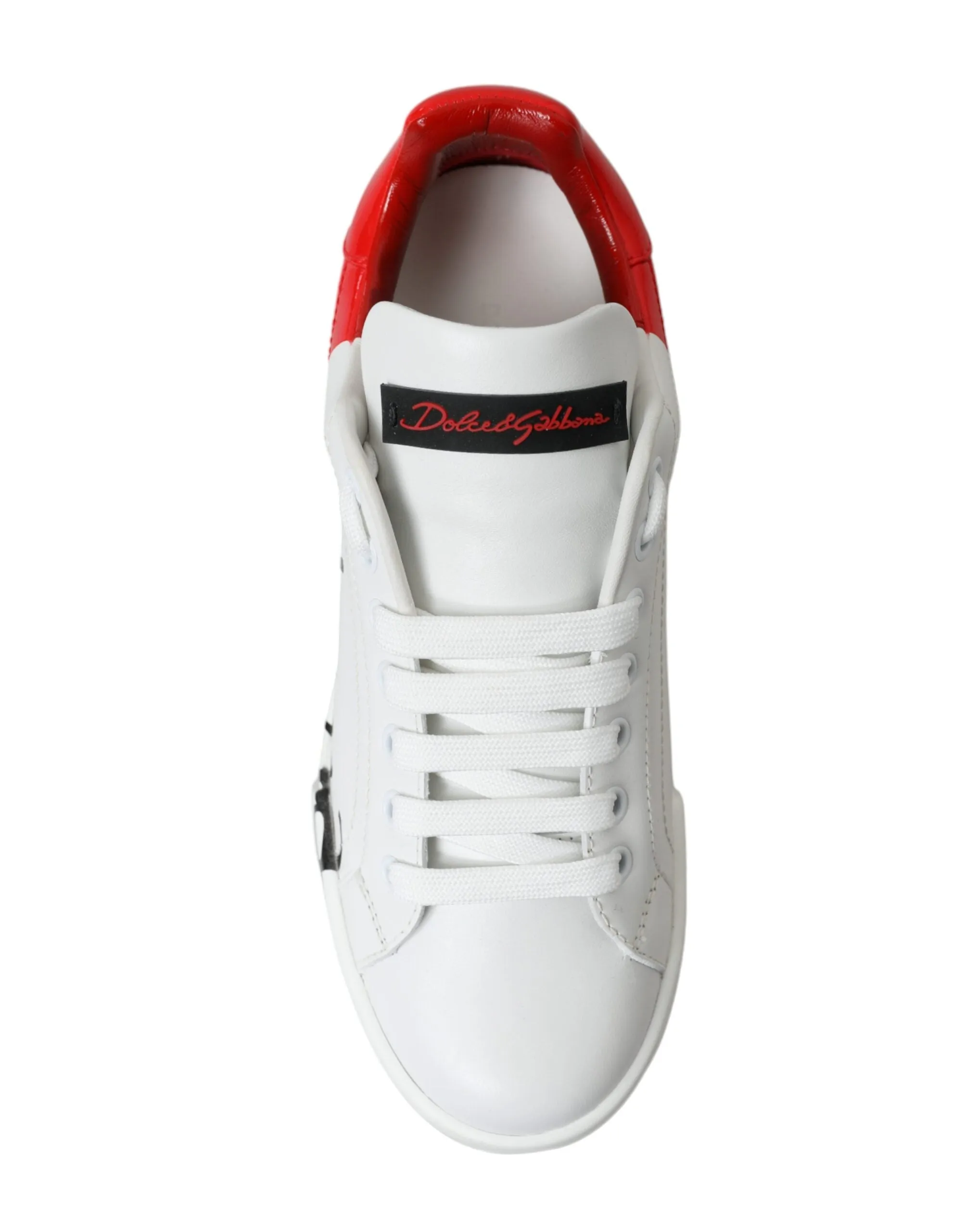Elegant White Leather Portofino Sneakers sold by Louxly product image thumbnail 2