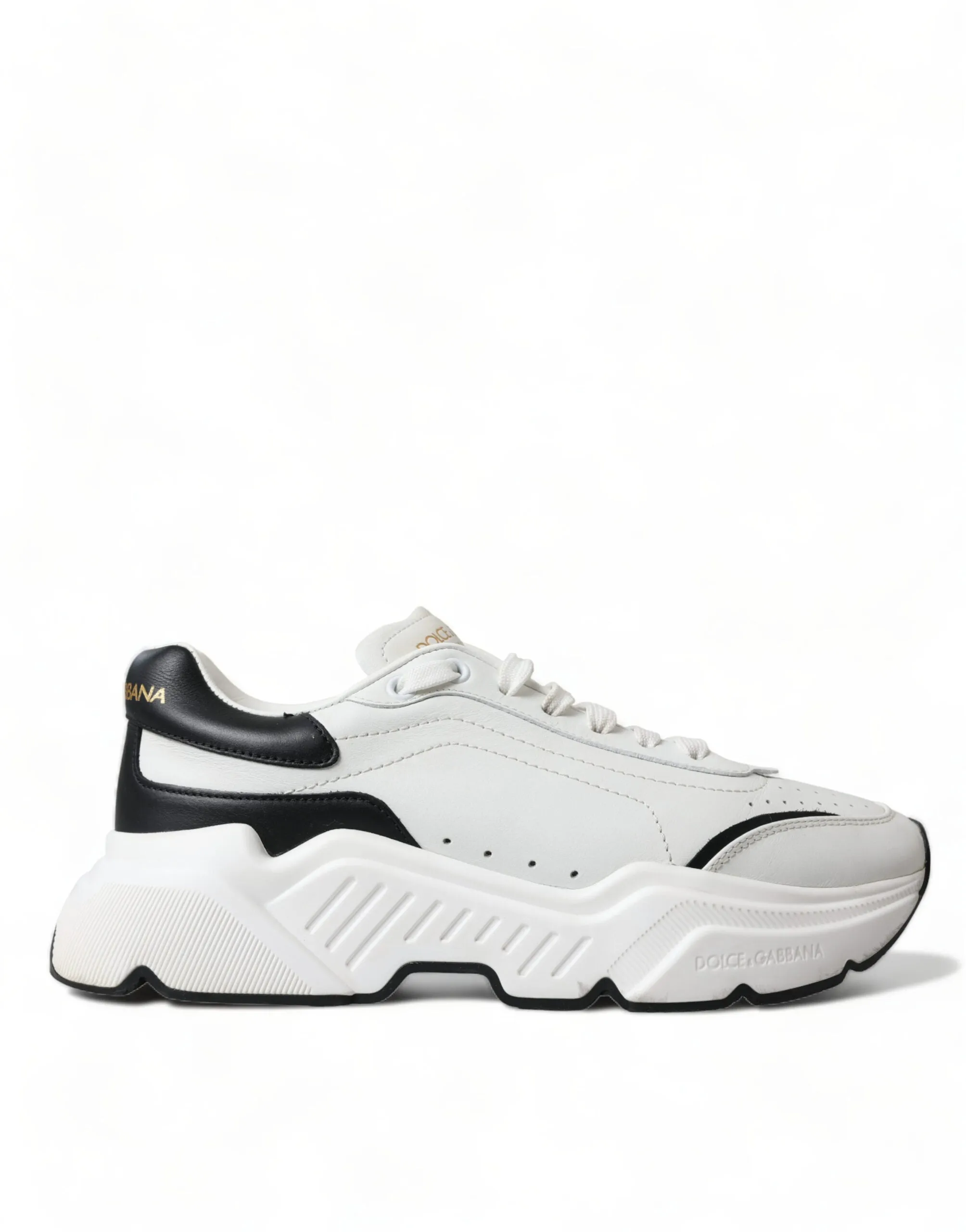 Chic Black & White Daymaster Leather Sneakers sold by Louxly